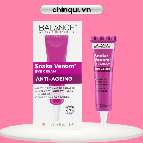 [HCM]Kem Dưỡng Mắt Nọc Rắn Balance Active Formula Làm Giảm Quầng Thâm Bọng Mắt 15ml Snake Venom Eye Cream