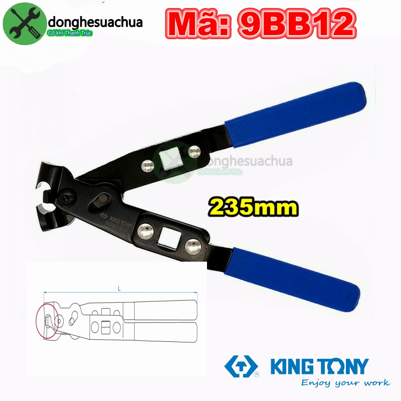 Kềm tháo lắp kẹp clamp kingtony 9bb12 235mm