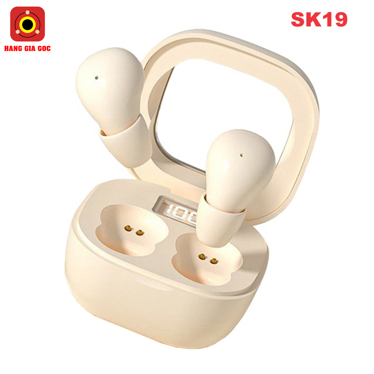 Tai nghe mini bluetooth 5.3 SK19 tích hợp micro đàm thoại to rõ, âm thanh HIFI cao cấp