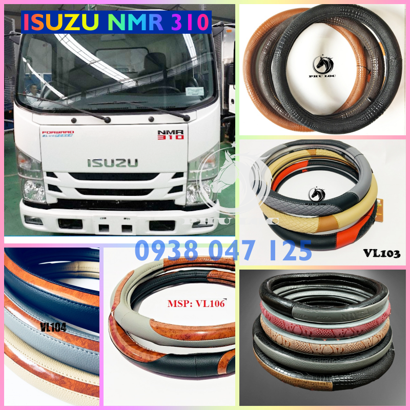 Bọc vô lăng Xe Tải ISUZU NMR 310 3 TẤN 3T5 chuẩn kích thước