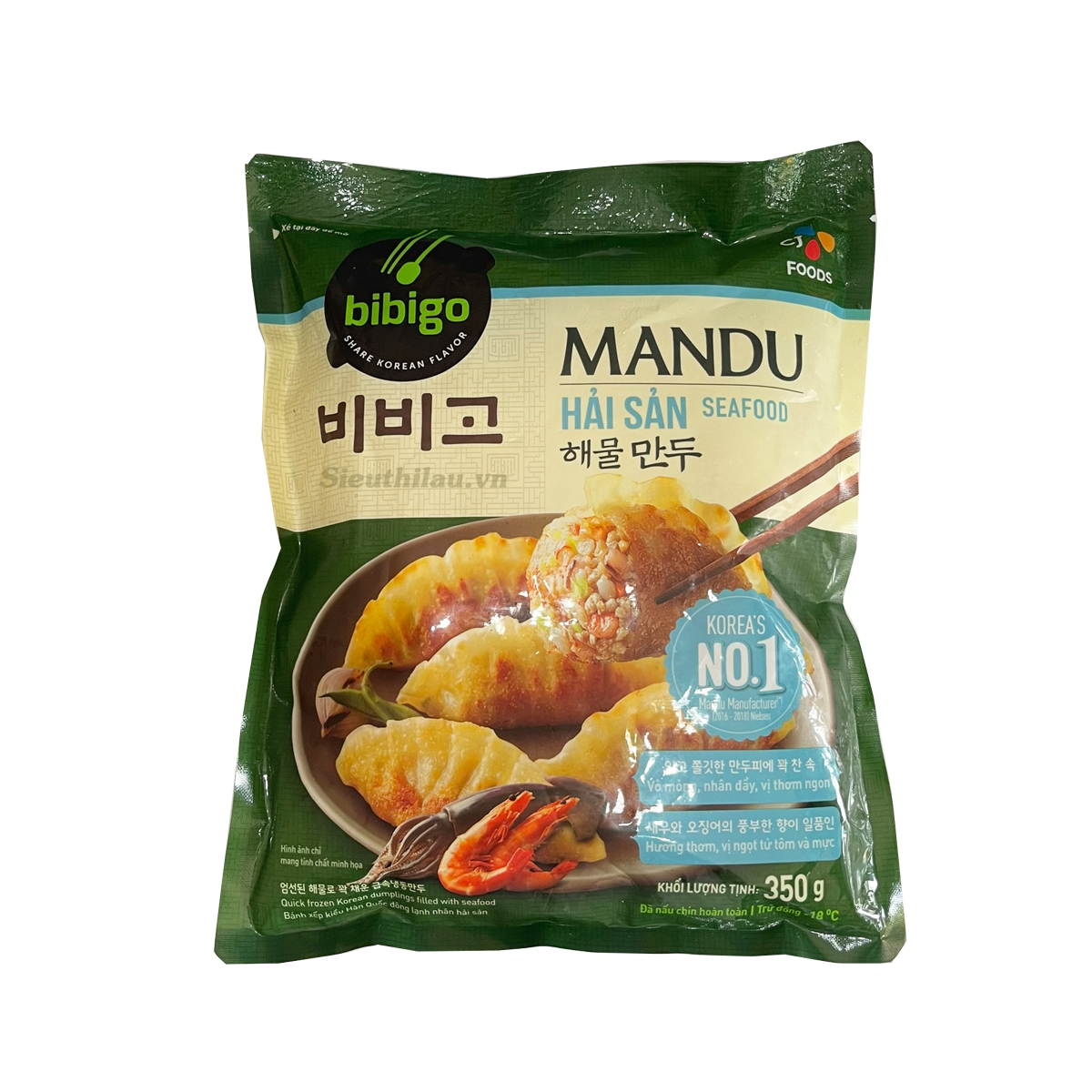 Mandu Hải sản Bibigo 350g