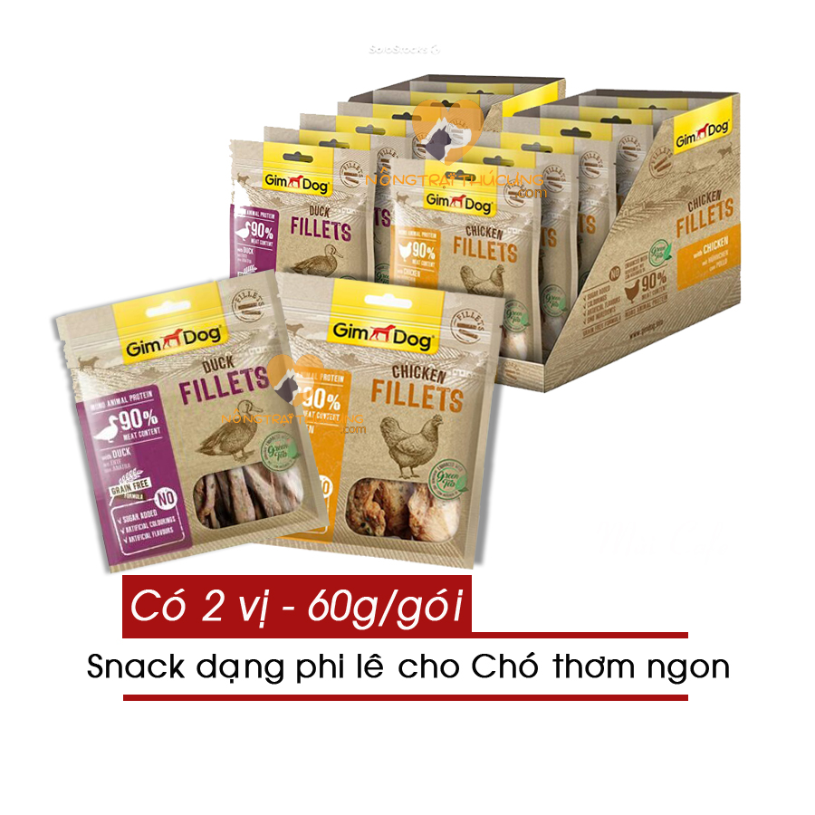 Snack thưởng - bánh thưởng gimdog cho chó gói 60g -