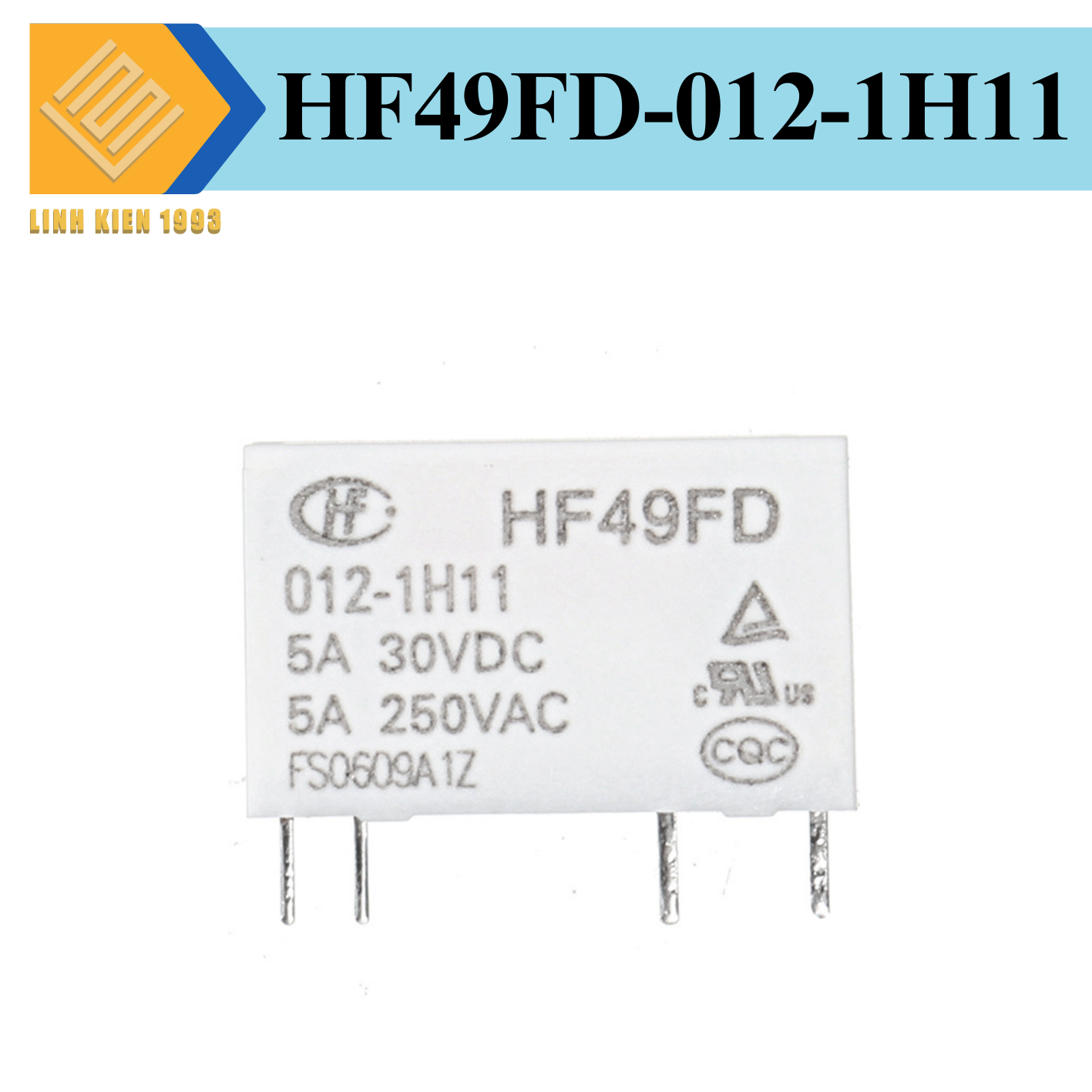 Hf49fd-012-1h11 relay 12vdc 5a spst-no 4 chân