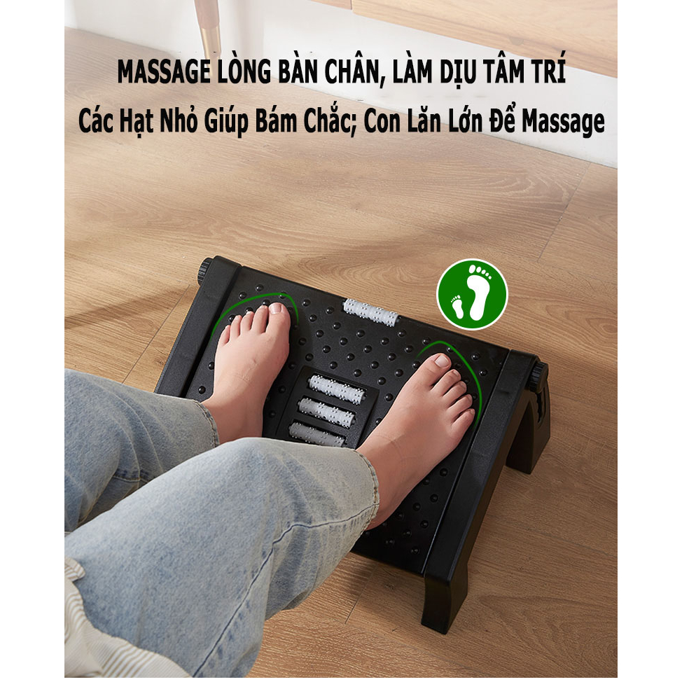 Ghế gác chân công thái học ergonomic footrest, ghế kê chân, gác chân văn phòng giảm tê chân