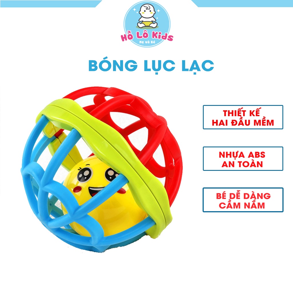 Đồ chơi lục lạc xúc xắc cho bé hình bóng nhựa dẻo 2 đầu âm thanh vui nhộn Hồ Lô Kids