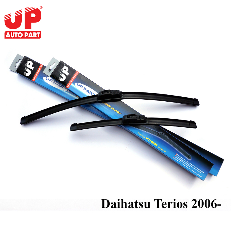 Bộ 2 cần gạt mưa ô tô Daihatsu Terios 2006- xương mềm UP Genuine
