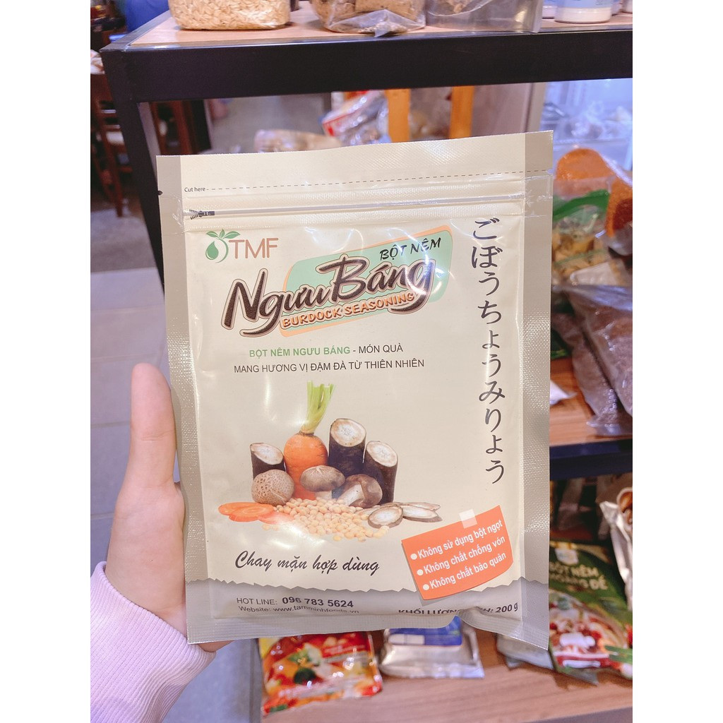 Bột nêm ngưu báng hoàn toàn từ thiên nhiên, đảm bảo sức khỏe - gia vị nấu ăn hàng ngày - chay mặn đều dùng được