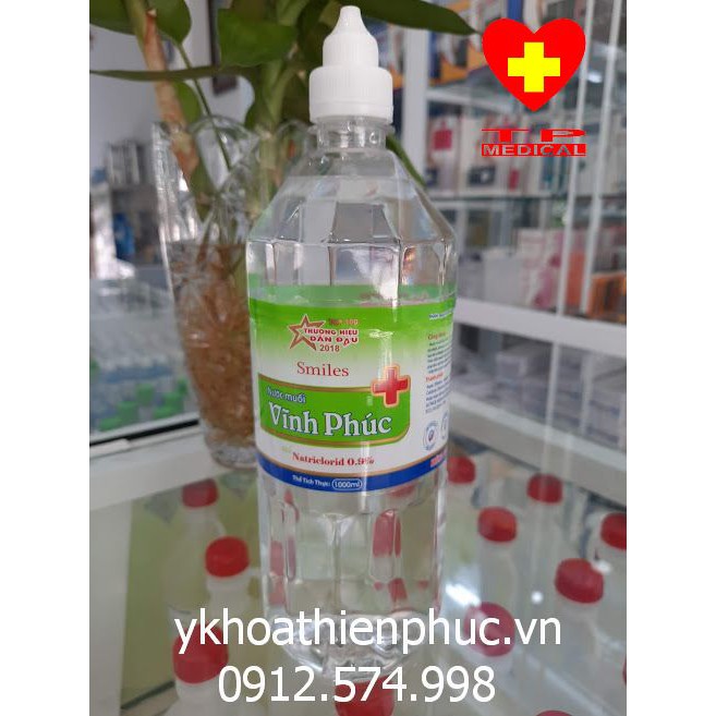 Nước Muối Sinh Lý Súc Miệng, Rửa Mặt Vĩnh Phúc Natriclorid 0.9% - Việt Nam