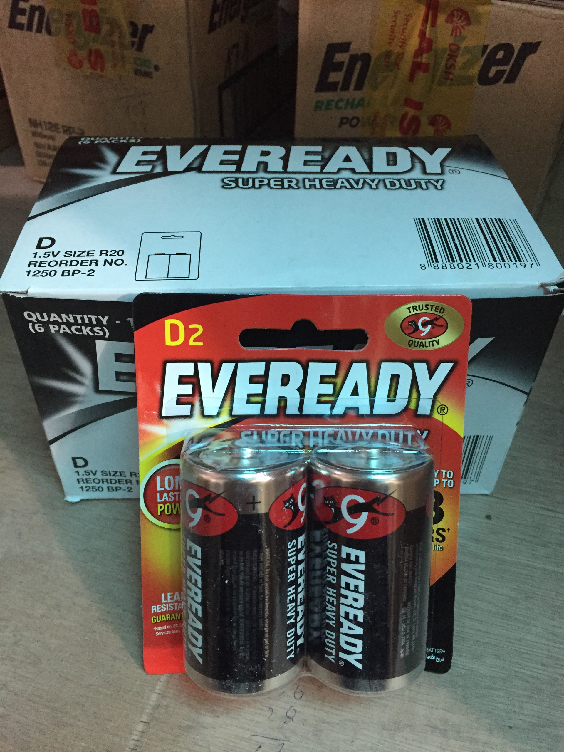 Pin Đại EVERREADY SUPER HEAVY DUTY E95 1,5V vỉ 2 viên - Hàng chính hãng DKSH Việt Nam.