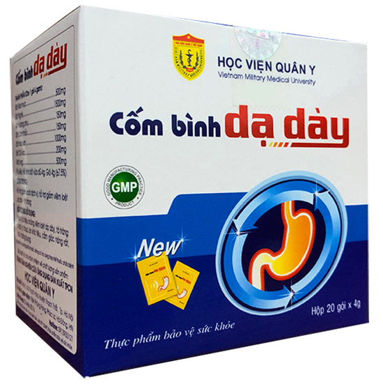 Bộ 4 hộp Cốm bình Dạ dày Học Viện Quân Y Dành cho người đau dạ dày