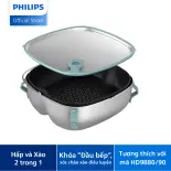 Bộ Phụ Kiện Xào Hấp 2 Trong 1 HD9960/00 (dành cho nồi size 8.3 Lít) - Hàng Chính Hãng