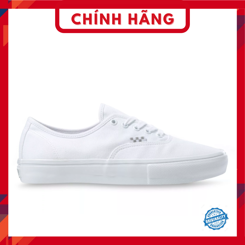Vans Authentic Pro All White Skateboard