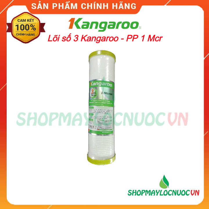 Lõi số 3 - Lõi Lọc nước Kangaroo – Lõi PP 1 micron - Phụ kiện máy lọc nước Kangaroo - shopmaylocnuocvn
