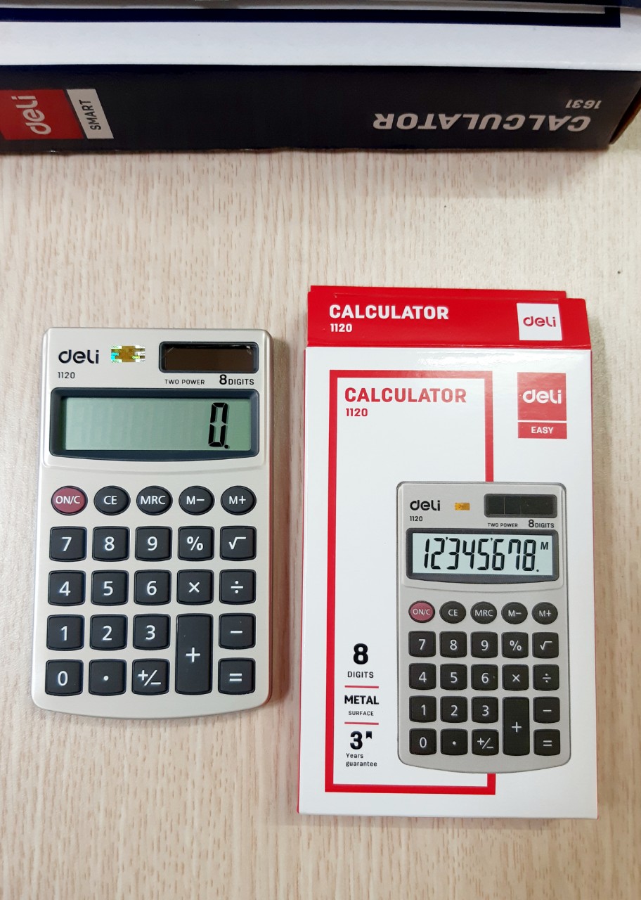 Deli máy tính bỏ túi 8 số 1120