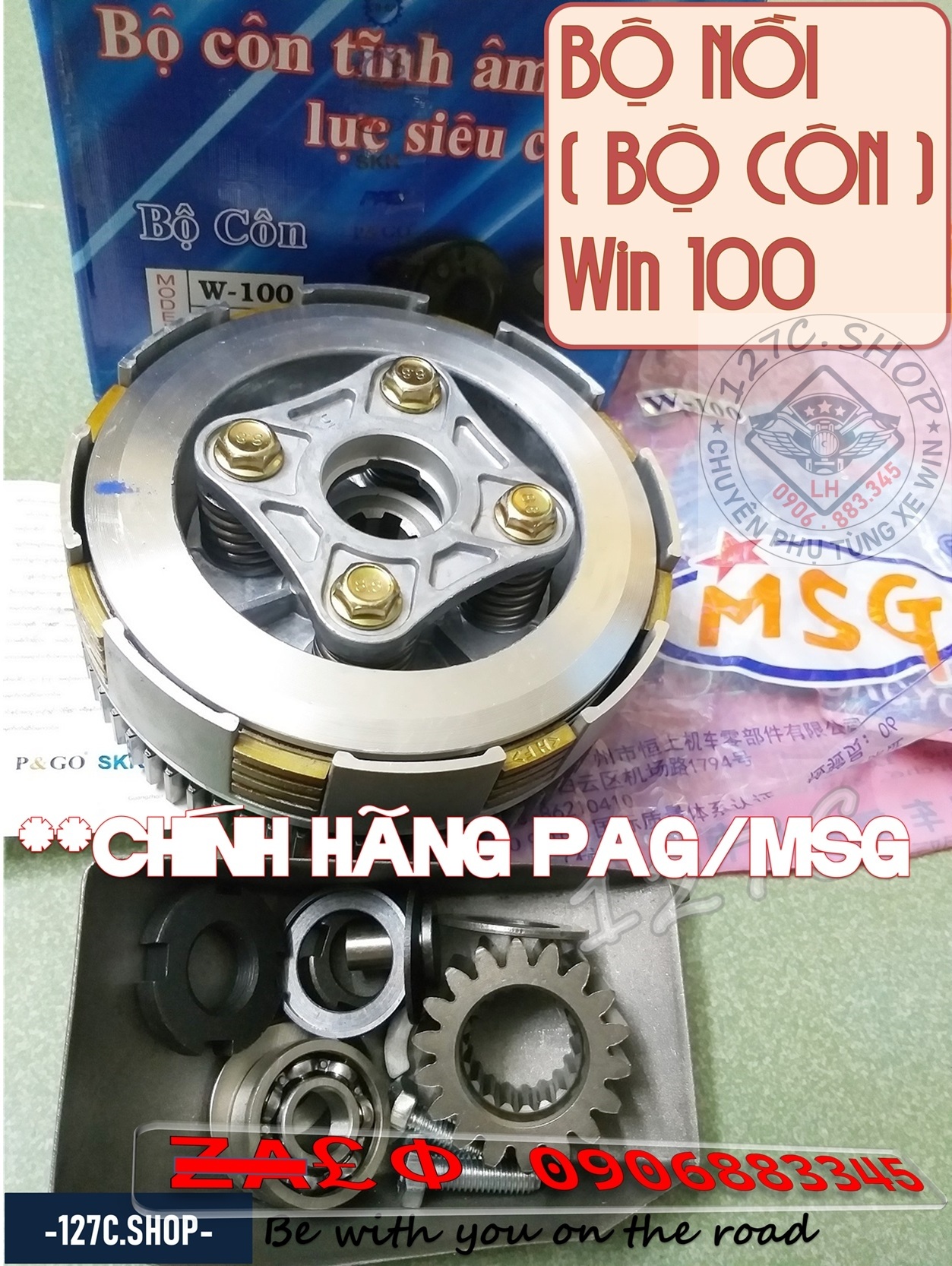 [Hcm] Win 100 Clutch Set / Pot Set (Genuine Pag / Msg)
