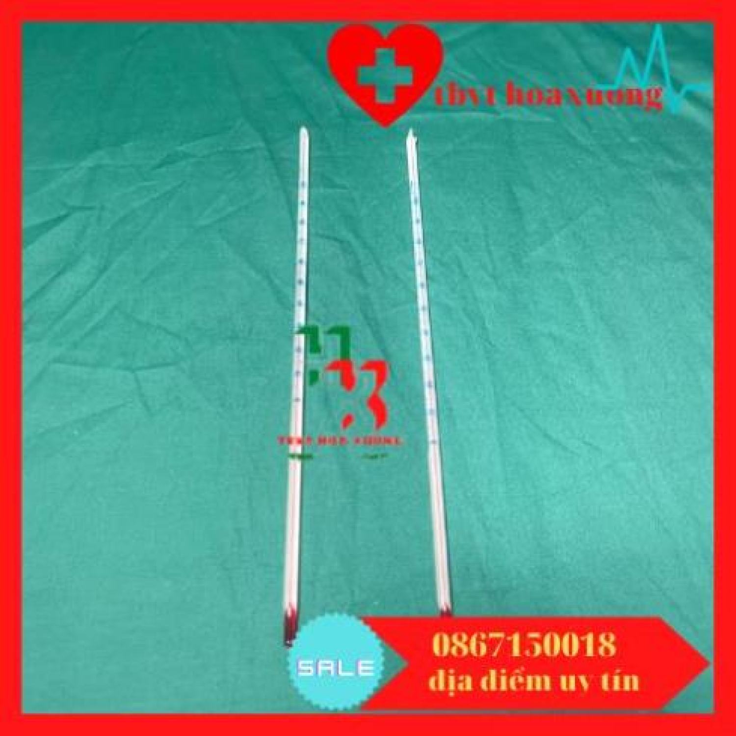 Nhiệt kế thuỷ ngân đo nhiệt độ nước 100 độ - cây đo nhiệt độ nước