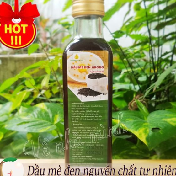 Dầu mè VàngAkoro - Ép thủ công - 500ml