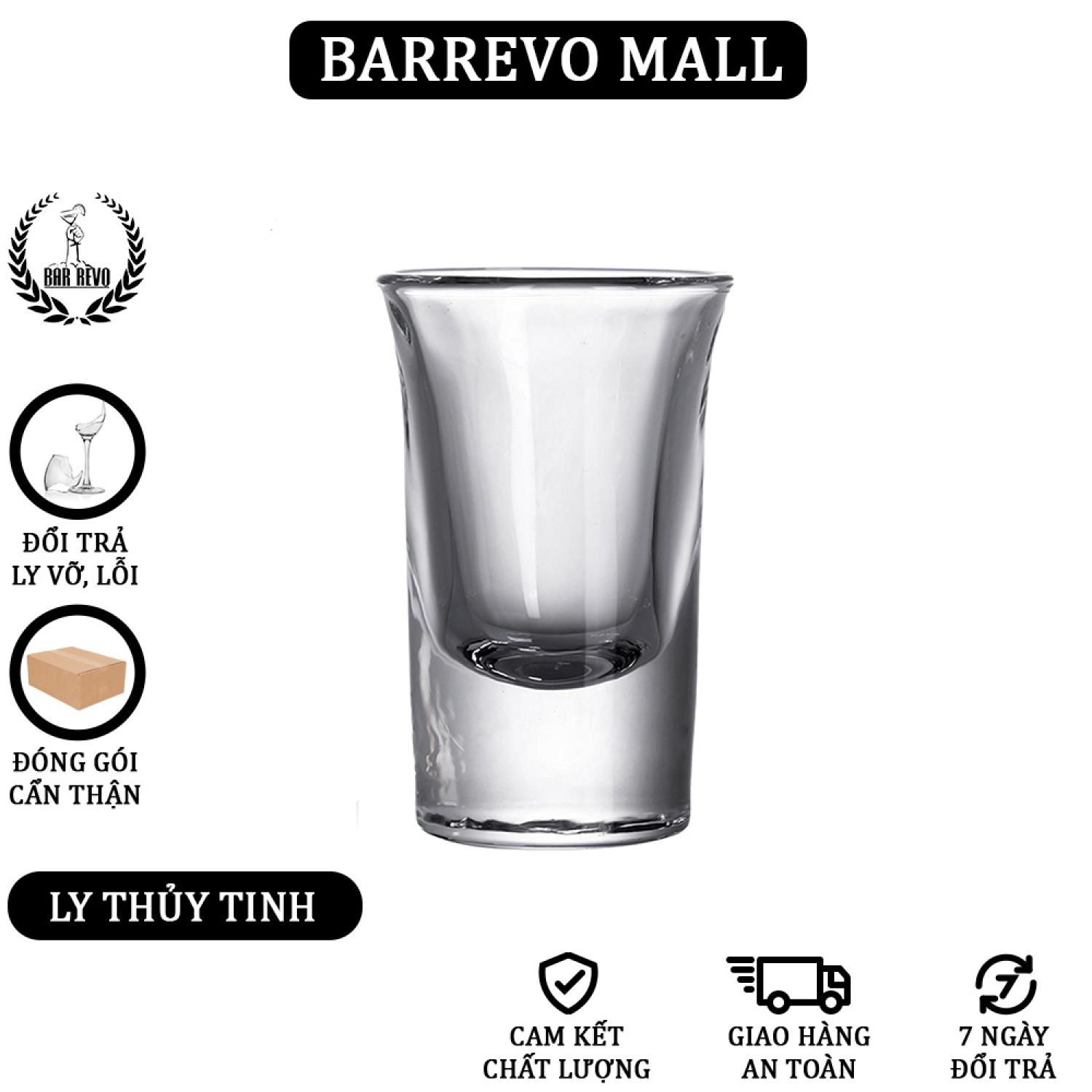 Ly shot b52 - ly thủy tinh