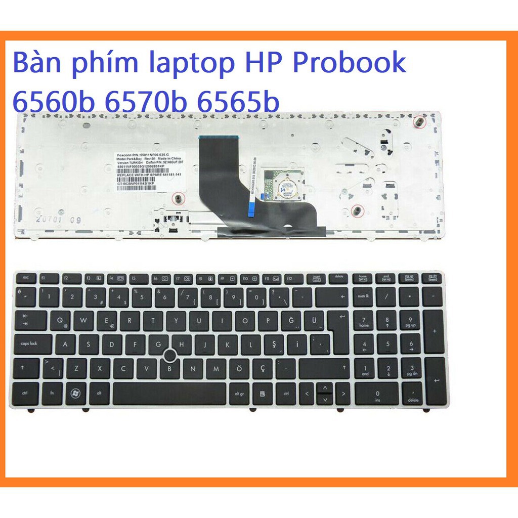 Bàn phím laptop HP Probook 6560b 6570b 6565b