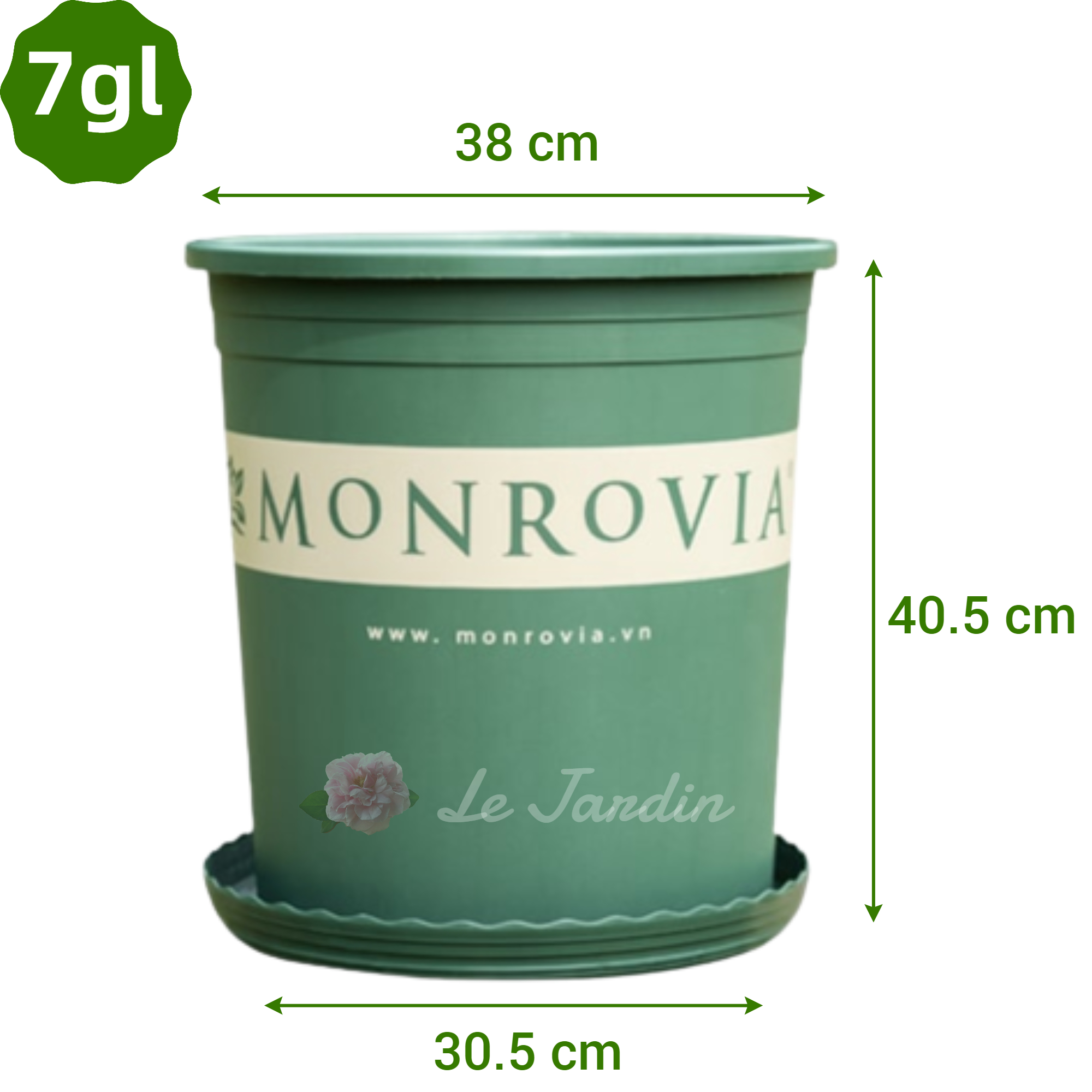 Chậu monrovia 7gl hàng nhập chính hãng Trung Quốc