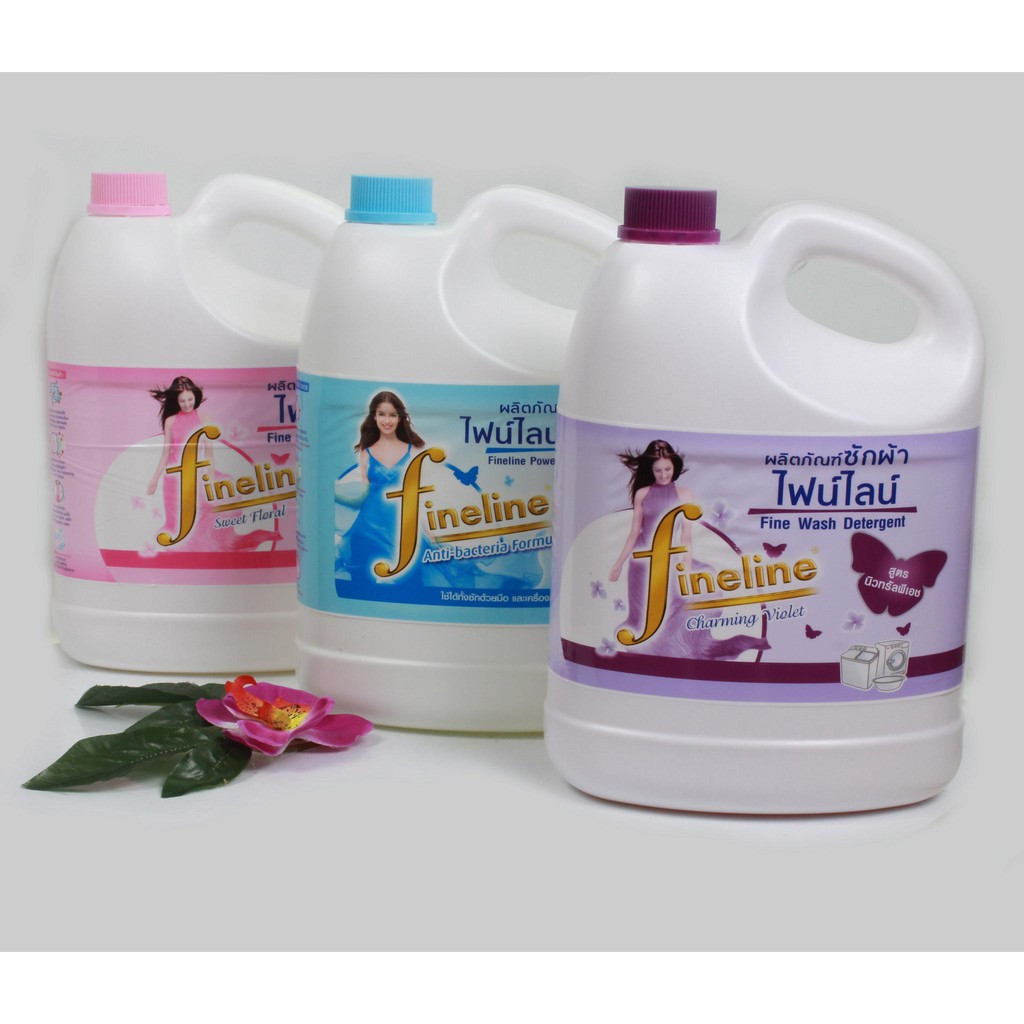 Combo 3 Can Nước giặt Fineline 3000ml, nước giặt xả quần áo fineline 3l, can nước giặt quần áo , nước giặt quần áo cho bé, nước giặt, fineline thái
