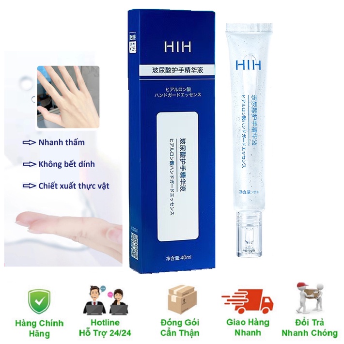 Kem dưỡng da tay HIH, Chiết xuất Hyaluronic Acid Cấp ẩm, Dưỡng tay mềm mại 40ml