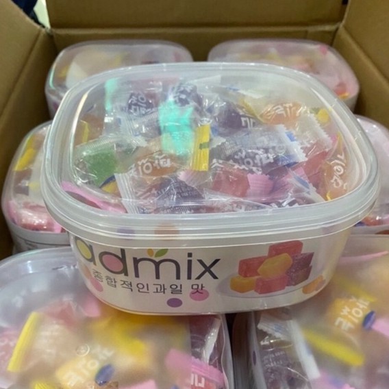 Hộp 308g Kẹo dẻo trái cây Admix Adorable Hong Kong - Date T10 2024