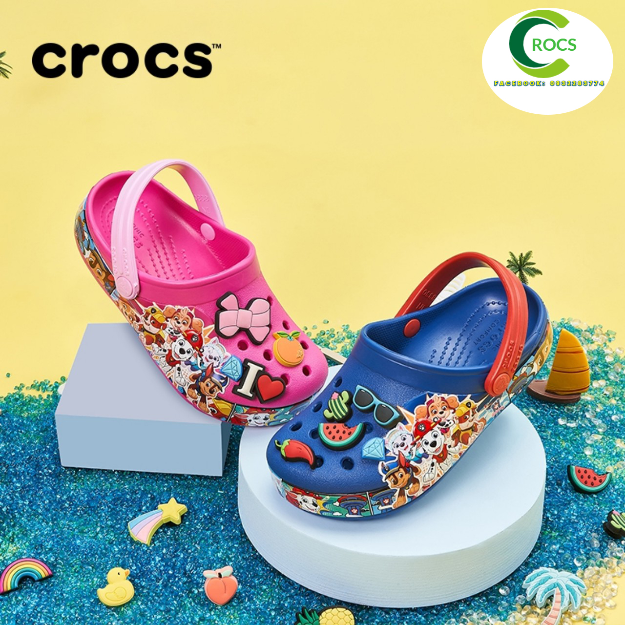 DÉP SỤC CHỐNG HÔI CHÂN -CROCS- ĐỘI CHÓ CỨU HỘ TRẺ EM