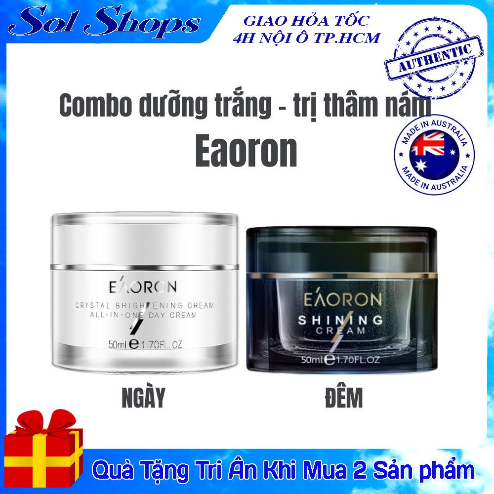 Kem dưỡng Eaoron đêm ngọc trai , Kem ngày tinh thể sáng da Hàng Úc - sol shop