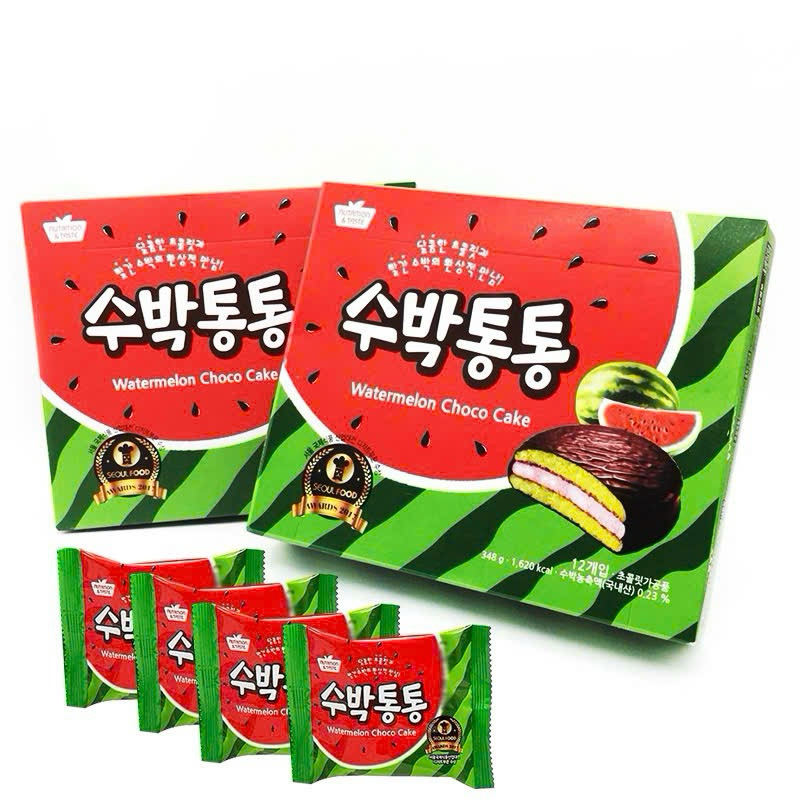 Bánh chocopie Orion vị dưa hấu hộp 348g