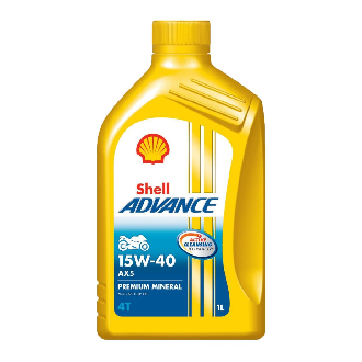 Dầu nhớt xe số 1l shell advance ax5 4t 15w40 - nhớt xe máy