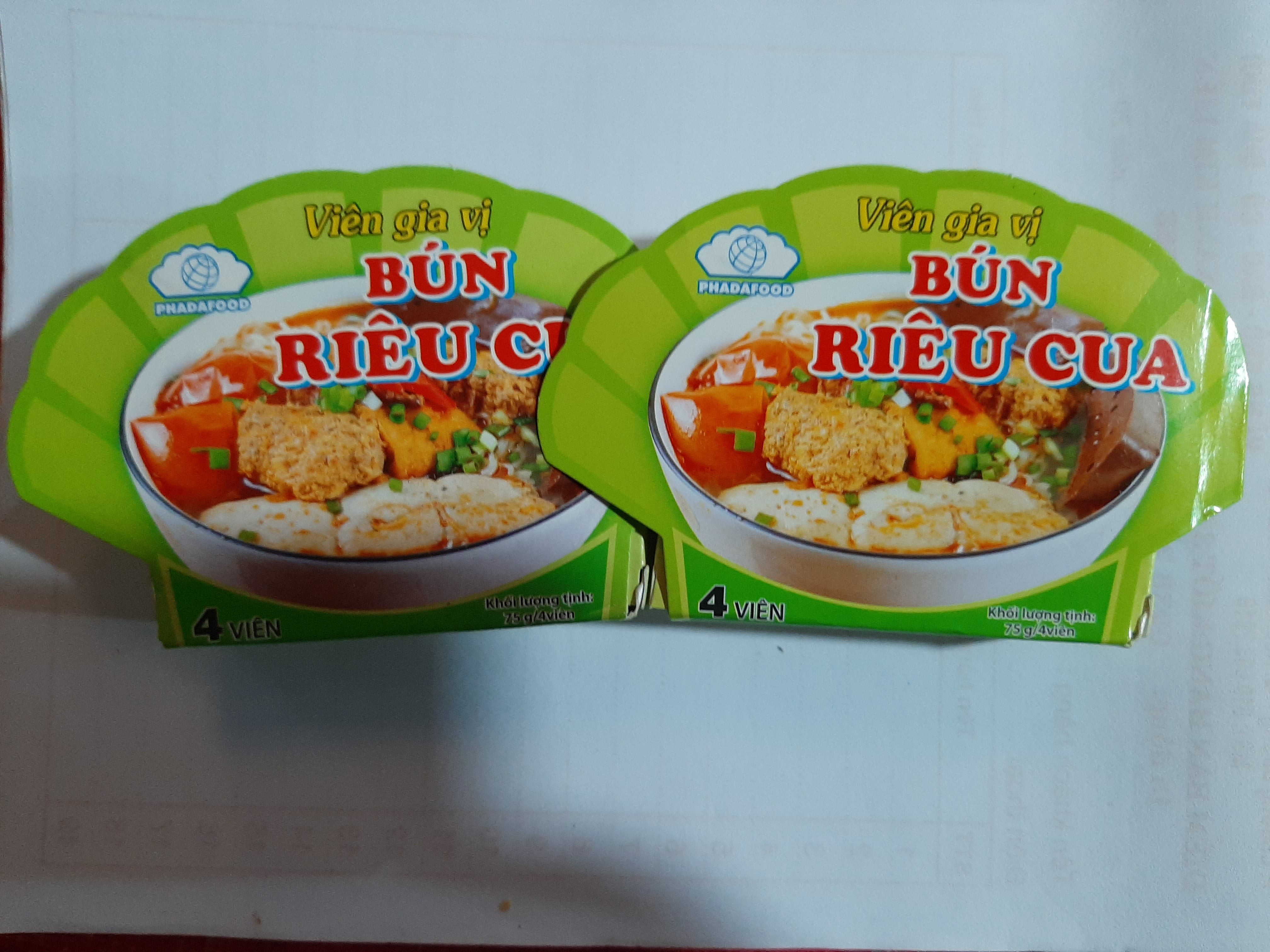 Viên gia vị cô đặc nấu bún riêu cua cực ngon