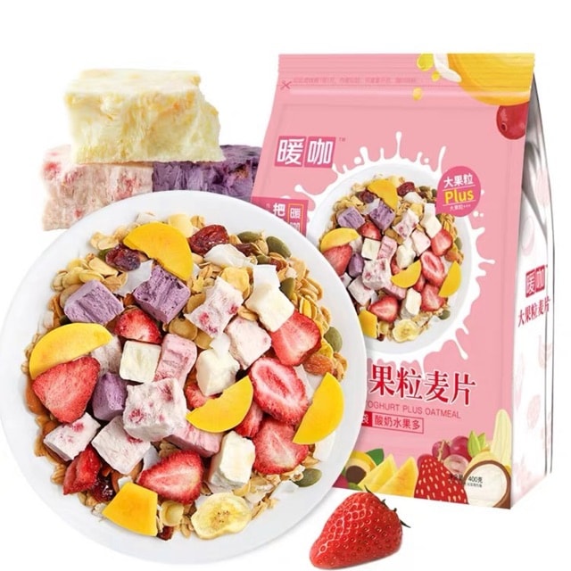 SẴN HÀNG - Set 2 túi ngũ cốc giảm cân sữa chua hoa quả (túi 500g)