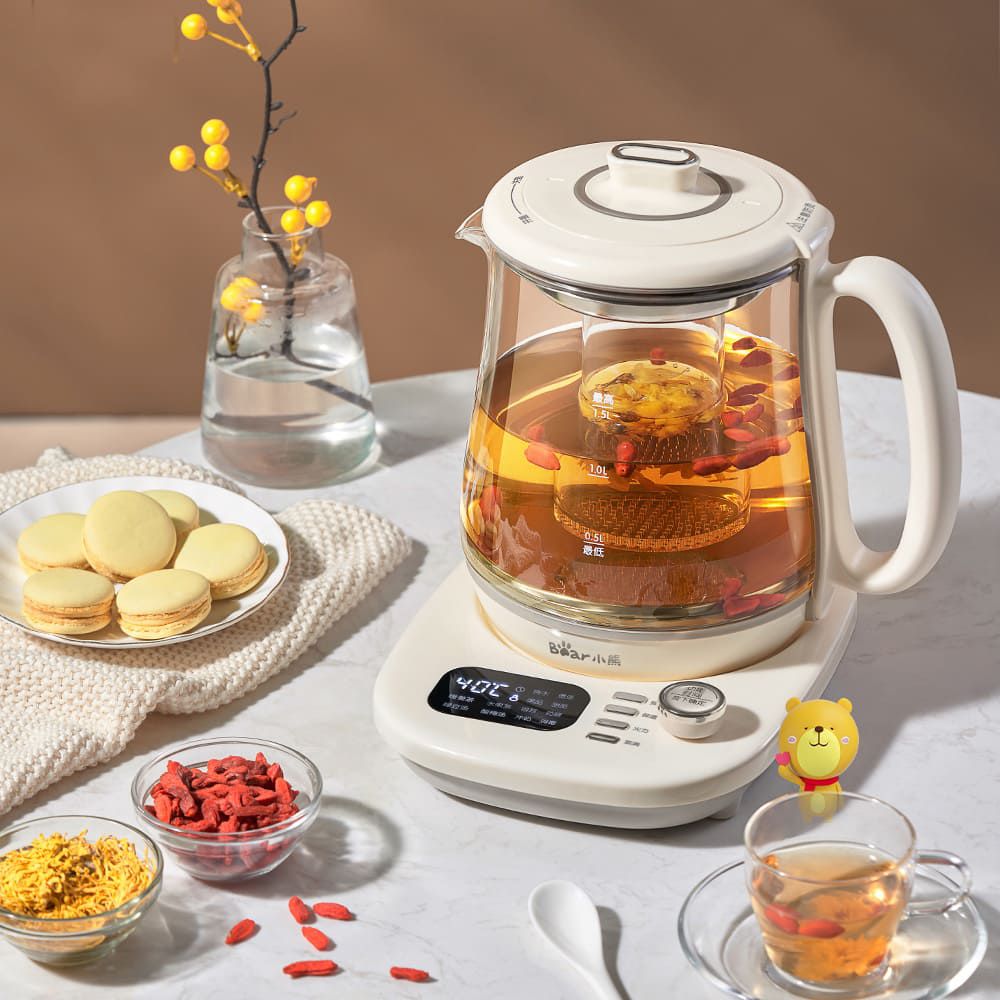 Máy pha trà, Trưng yến đa năng cao cấp BEAR YSH-C15Q5, Hàng chính hãng, Bảo hành 18 tháng