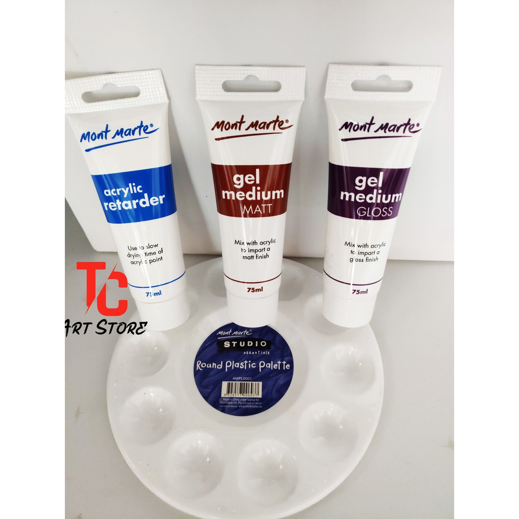 Dung Dịch Pha Màu Medium Acrylic Mont Marte Gloss/Matt/Retarder