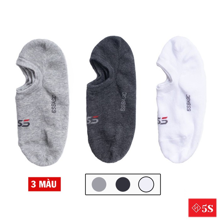 Tất Nam 5S Cổ Ngắn, Chất Liệu Cotton Mềm Mịn, Kháng Khuẩn, Khử Mùi, Chống Hôi Chân
