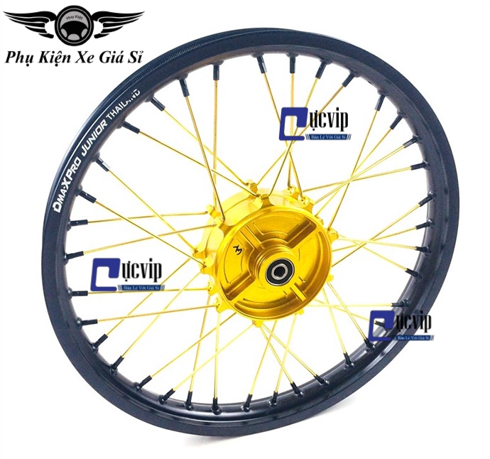 Combo 2 bộ Căm Vàng 1.84 - 1.57 Wave, Dream, Future, Exciter, Winner, Vario 2018 (Trước Đĩa - Sau Đùm) MS2997