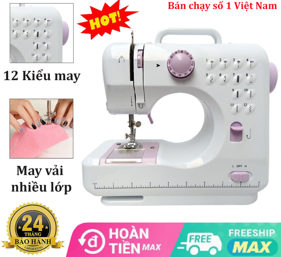 Máy Khâu Mini Có Vắt Sổ Mẫu 2023 Máy May Mini Cao Cấp Tiện Lợi Hoạt Động Êm Ái Dễ Dàng Thao Tác Sử Dụng May Vá Riêng Cho Các Mẹ Tại Nhà.Bh 12Th Đổi Mới