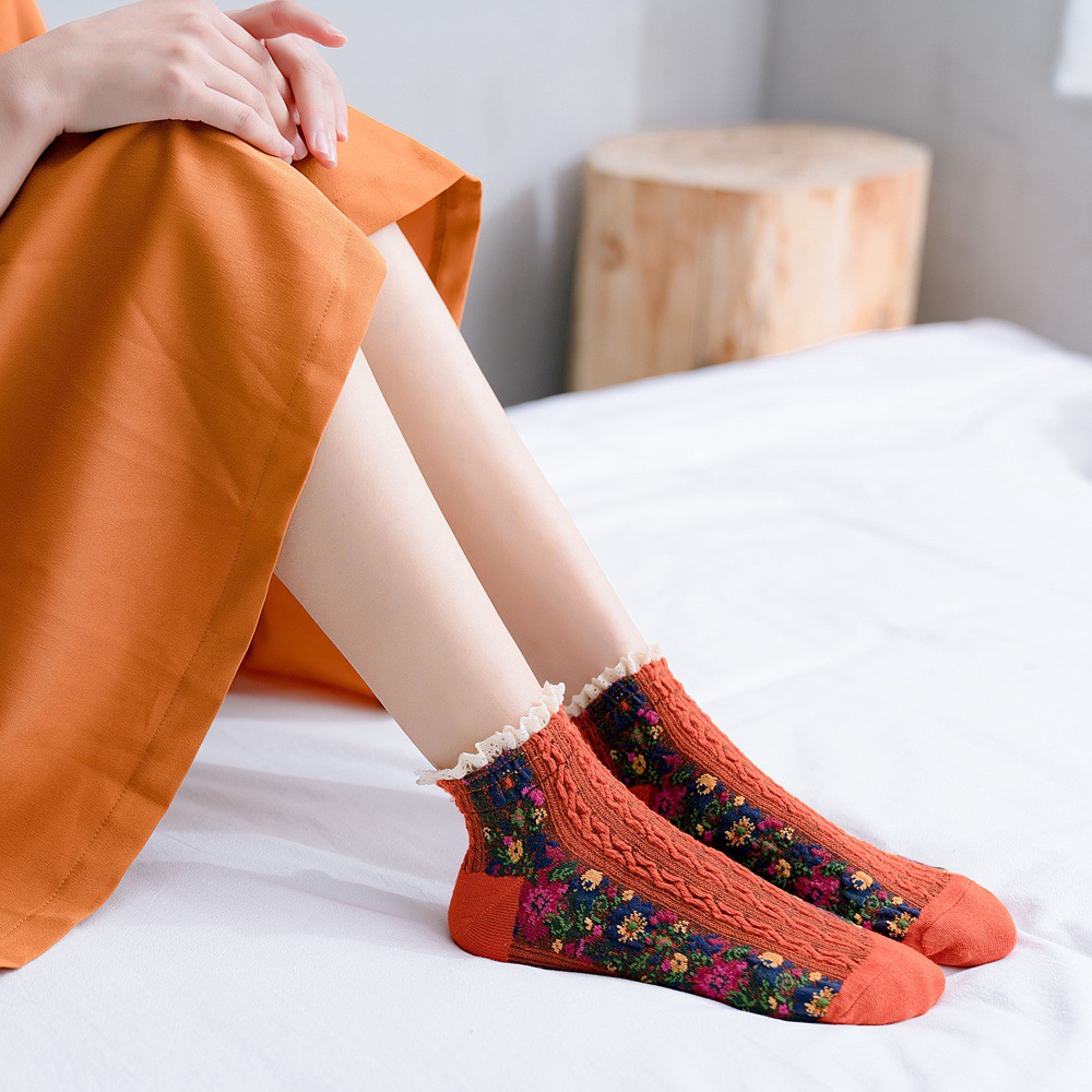 Vớ / tất phong cách vintage - UniLabel