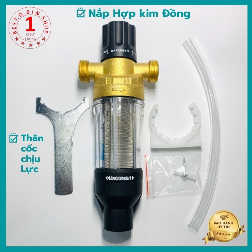 Bộ Lọc Nước Thô Đầu Nguồn MTS-1921 Chất liệu đồng hợp chất Bền Bỉ Cốc Chịu Lực Có Gen21-Gen27mm