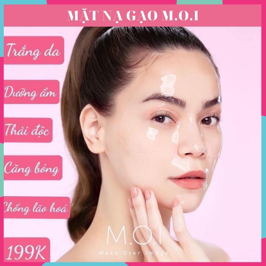 [Freeship] Mặt Nạ Cám Gạo Hữu Cơ Tinh Khiết-  MOI Hồ Ngọc Hà Giúp Trắng Sáng Da, Thải Độc, Dưỡng Ẩm- Chống Nhăn Lão Hóa Da -KDN