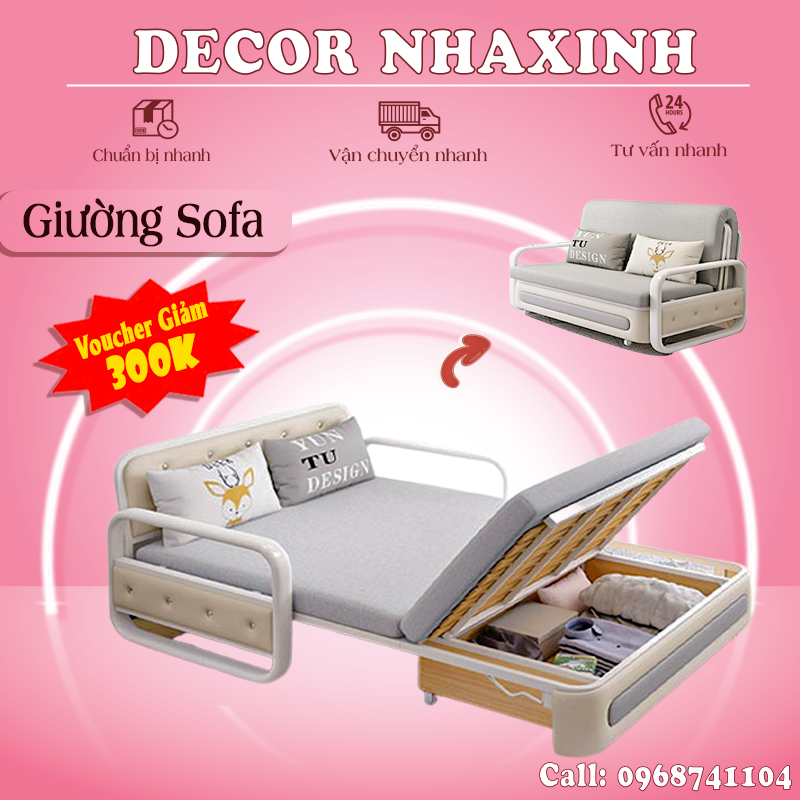 Giường Gấp Thông Minh Sofa Giường Đa Năng Giường Sofa Gắp Gọn Khung Sắt Tĩnh Điện Chắc Chắn Dễ Dàng Lắp Đặt Ghế Giường Thông Minh Nội Thất Hiện Đại