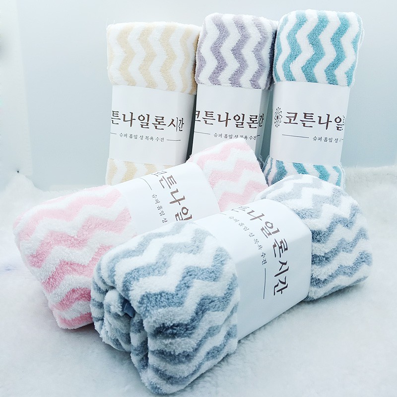 Khăn mặt xuât hàn siêu thấm kích thước 30x50cm - khăn lau măt sọc hàn
