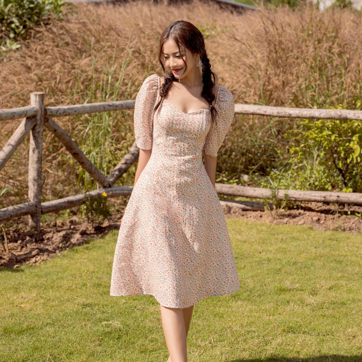 Olv - đầm aniston floral dress