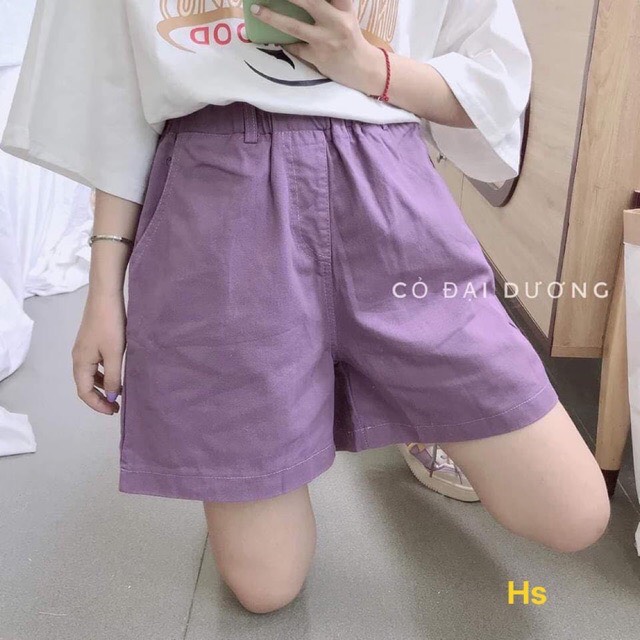 {Hà Nội} Quần đùi kaki cài cúc dáng chữ A, phong cách trẻ trung, năng động dành cho nàng dịp hè này QS02 - Phúc Thành Haven Shop