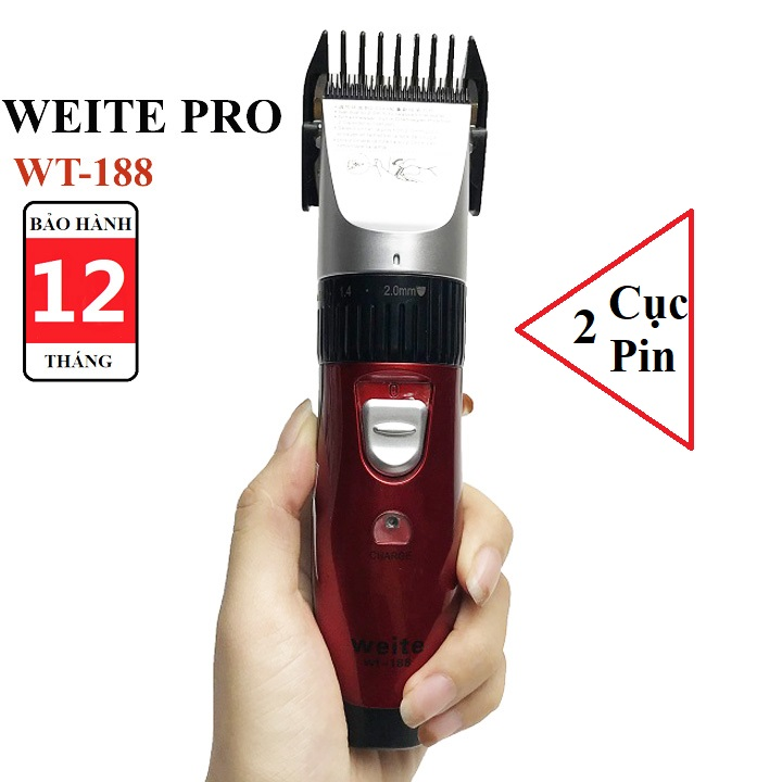 Tăng đơ cắt tóc chạy pin weite wt-188 cắt khỏe, bền máy - bảo hành 12 tháng toàn quốc
