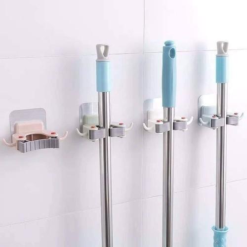 Dụng cụ kẹp chổi, cây lau nhà - Móc dán tường treo chổi, cây lau nhà - móc siêu dính tiện lợi - Móc Treo Chổi, Móc Treo Cây Lau Nhà, Miếng Dán Móc Treo Ô, Móc Treo Đồ Đa Năng Gắn Tường Chắc Chắn Siêu Thần Thánh