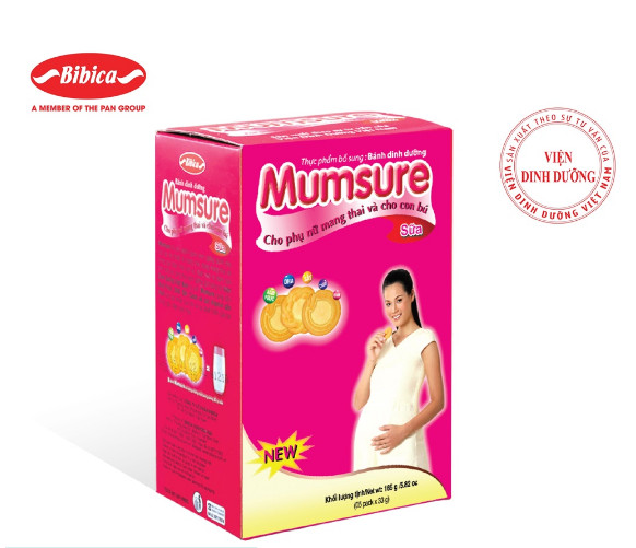 Bánh Dinh Dưỡng dành cho bà bầu, phụ nữ mang thai Mumsure 165 gam - Bibica