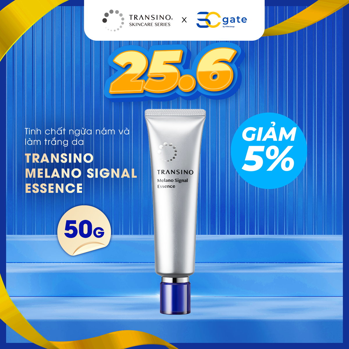 Serum dưỡng trắng da sâu bên trong transino 50g