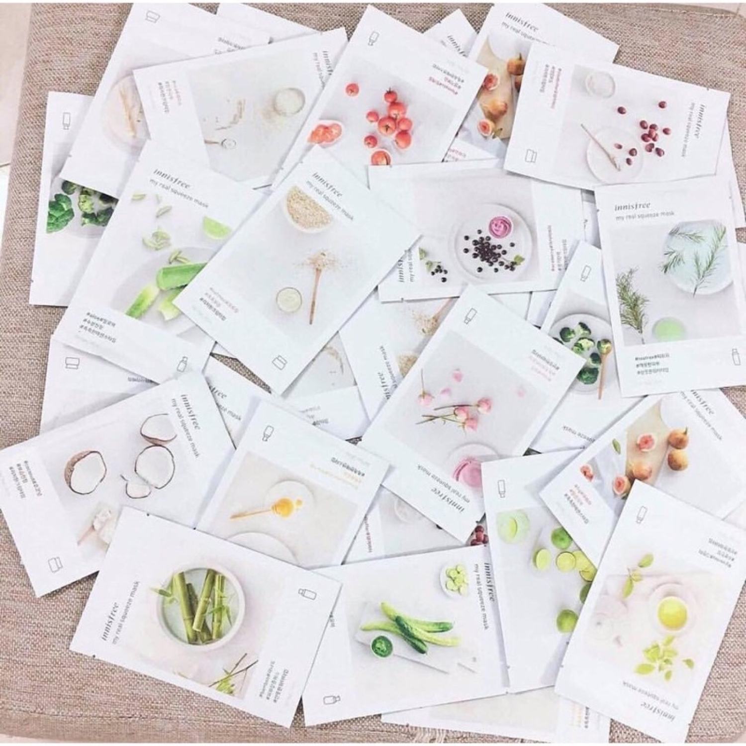 Mặt nạ innisfree 18 vị nhiều mùi chăm sóc da tự nhiên